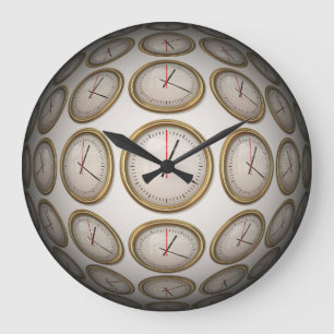 Grande Horloge Ronde Abstract art 89 Wall Clocks & Numeral Options