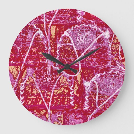 GRANDE HORLOGE RONDE ABSTRACT DE CRAB (Recto)