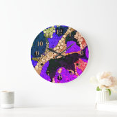 Grande Horloge Ronde Abstract polka dot large clock (Maison)