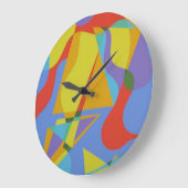 Grande Horloge Ronde Abstract Triangular Celebration Large Clock (Angle)