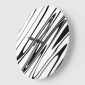 Grande Horloge Ronde Abstract Zebra (Angle)