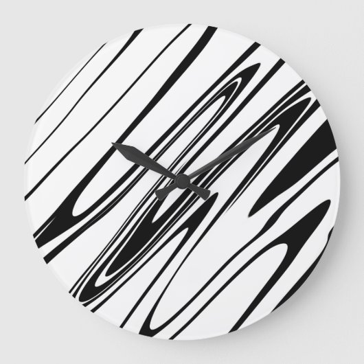Grande Horloge Ronde Abstract Zebra (Recto)