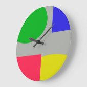 Grande Horloge Ronde Abstrait (Angle)