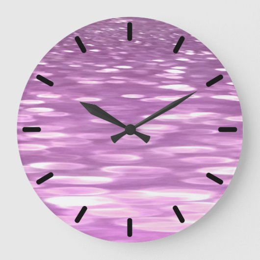Grande Horloge Ronde Abstrait #3 : Lilac Shimmer (Recto)