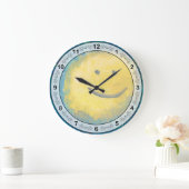Grande Horloge Ronde Abstrait - Acrylique - Bonne abstraction (Maison)
