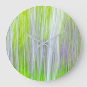 Grande Horloge Ronde Abstrait d'arbres d'Aspen Yakima River Trail, WA
