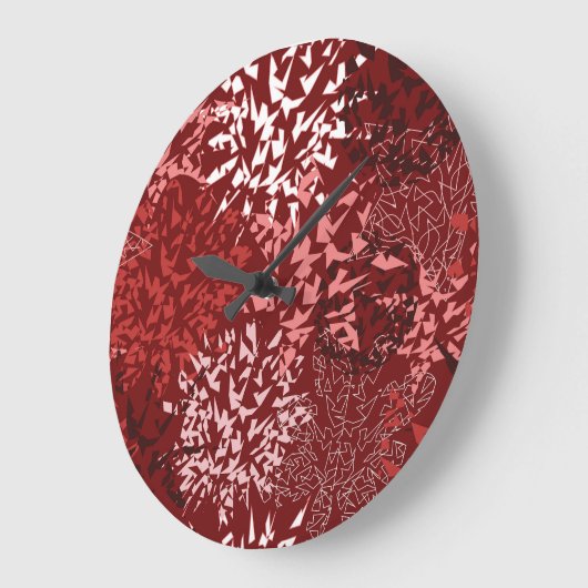 Grande Horloge Ronde Abstrait moderne (Angle)