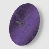 Grande Horloge Ronde Acceptation | Médaillons de méditation violette (Angle)