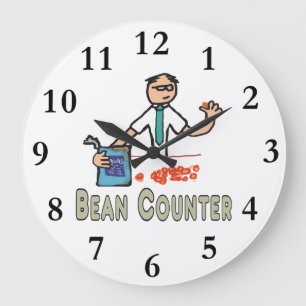 Grande Horloge Ronde Accountant Bean Counter