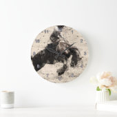 Grande Horloge Ronde Accrocher - Bronco Busting Champ (Maison)