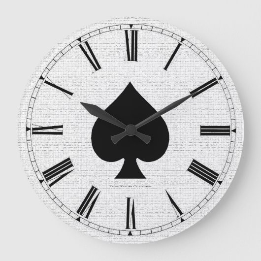 Grande Horloge Ronde Ace of Spades Large Wall (Recto)