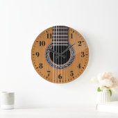 Grande Horloge Ronde Acoustic Guitar Wall Clock (Maison)
