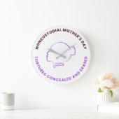 Grande Horloge Ronde Acrylic Clock Noncustodial Mother's Day (Maison)