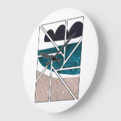Grande Horloge Ronde Acrylique (Angle)