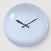 Grande Horloge Ronde Acrylique bleu pâle (Recto)