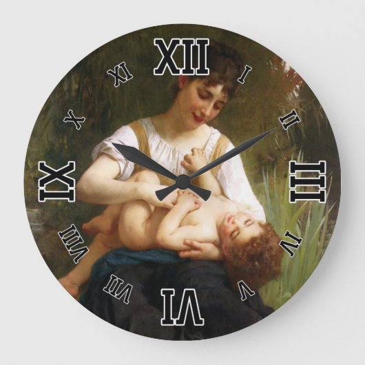 Grande Horloge Ronde Adolphus Child And Ado par William Bouguereau (Recto)
