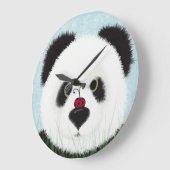 Grande Horloge Ronde Adorable Ours De Panda (Angle)