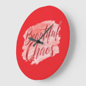 Grande Horloge Ronde Aesthetic Beautiful Chaos Script Typography (Angle)