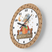 Grande Horloge Ronde Affaire Seasonal Scarecrow wall clock (Angle)