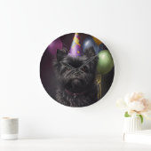 Grande Horloge Ronde Affenpinscher Chien Ballons d'anniversaire (Maison)