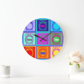 Grande Horloge Ronde Affiche la seule conception du réveil temporel (Maison)