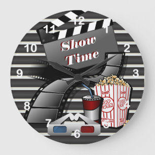 Grande Horloge Ronde Afficher l'heure du cinéma