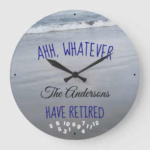 Grande Horloge Ronde Ahh Whatever Any Family
