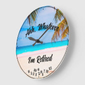 Grande Horloge Ronde Ahh Whatever I'm   (Angle)