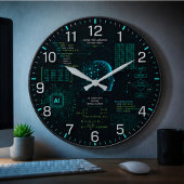 Grande Horloge Ronde AI Coding Programming Computer Science Software
