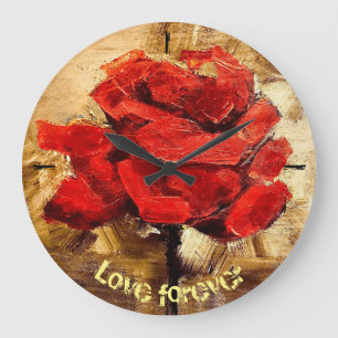 Grande Horloge Ronde Aimer pour toujours