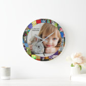 GRANDE HORLOGE RONDE AJOUTER VOTRE PHOTO (Maison)