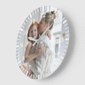 Grande Horloge Ronde Ajouter votre photo (Angle)