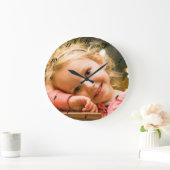 GRANDE HORLOGE RONDE AJOUTER VOTRE PROPRE PHOTO (Maison)