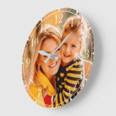 Grande Horloge Ronde Ajouter votre propre photo | MODÈLE (Angle)