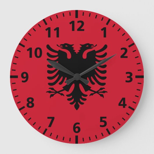 Grande Horloge Ronde Albania Flag (Recto)