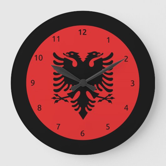 Grande Horloge Ronde Albanian flag clocks (Recto)