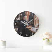 Grande Horloge Ronde Albert Edelfeue - Portrait de Louis Pasteur (Maison)