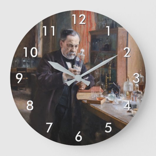 Grande Horloge Ronde Albert Edelfeue - Portrait de Louis Pasteur (Recto)