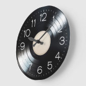 Grande Horloge Ronde Album Black Vinyl Record (Angle)