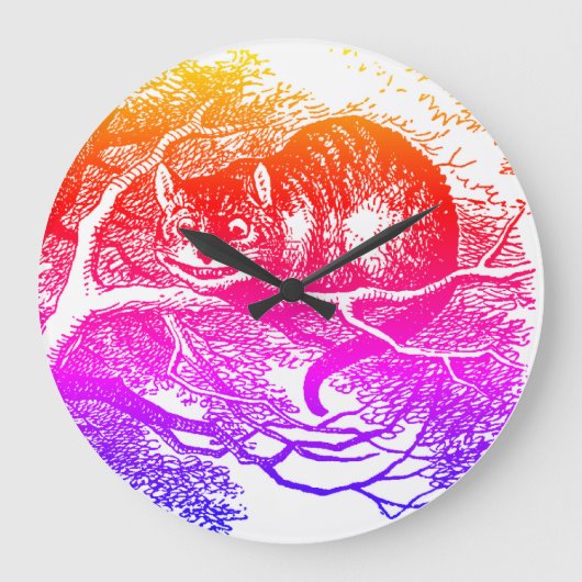 Grande Horloge Ronde Alice au pays des merveilles (Recto)