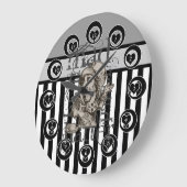 Grande Horloge Ronde Alice Au Pays Des Merveilles S'Est Dérangée (Angle)