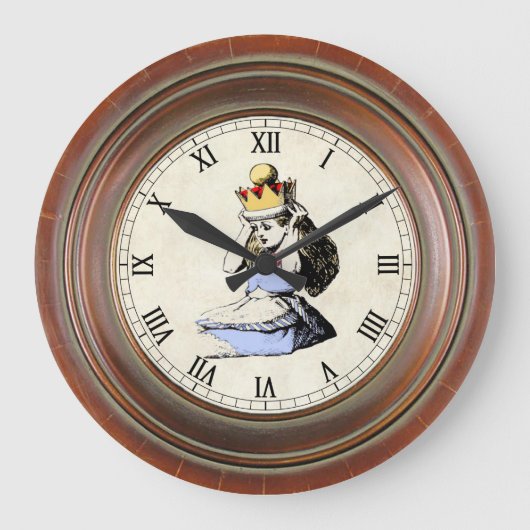 Grande Horloge Ronde Alice et la Couronne 1 (Recto)