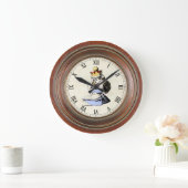 Grande Horloge Ronde Alice et la Couronne 1 (Maison)