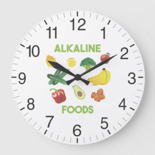 Grande Horloge Ronde Aliments alcalins régime sain