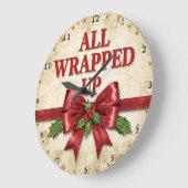 Grande Horloge Ronde All Wrapped Up Red Bow (Angle)