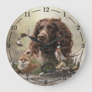 Grande Horloge Ronde Allemand Espagnol, Wachtelhund