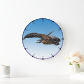 Grande Horloge Ronde Alligator (Maison)