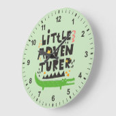 Grande Horloge Ronde Alligator petit aventurier (Angle)