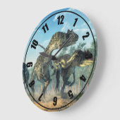 Grande Horloge Ronde Allosaure (Angle)