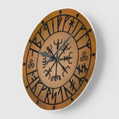 Grande Horloge Ronde Alphabet de Viking (Angle)